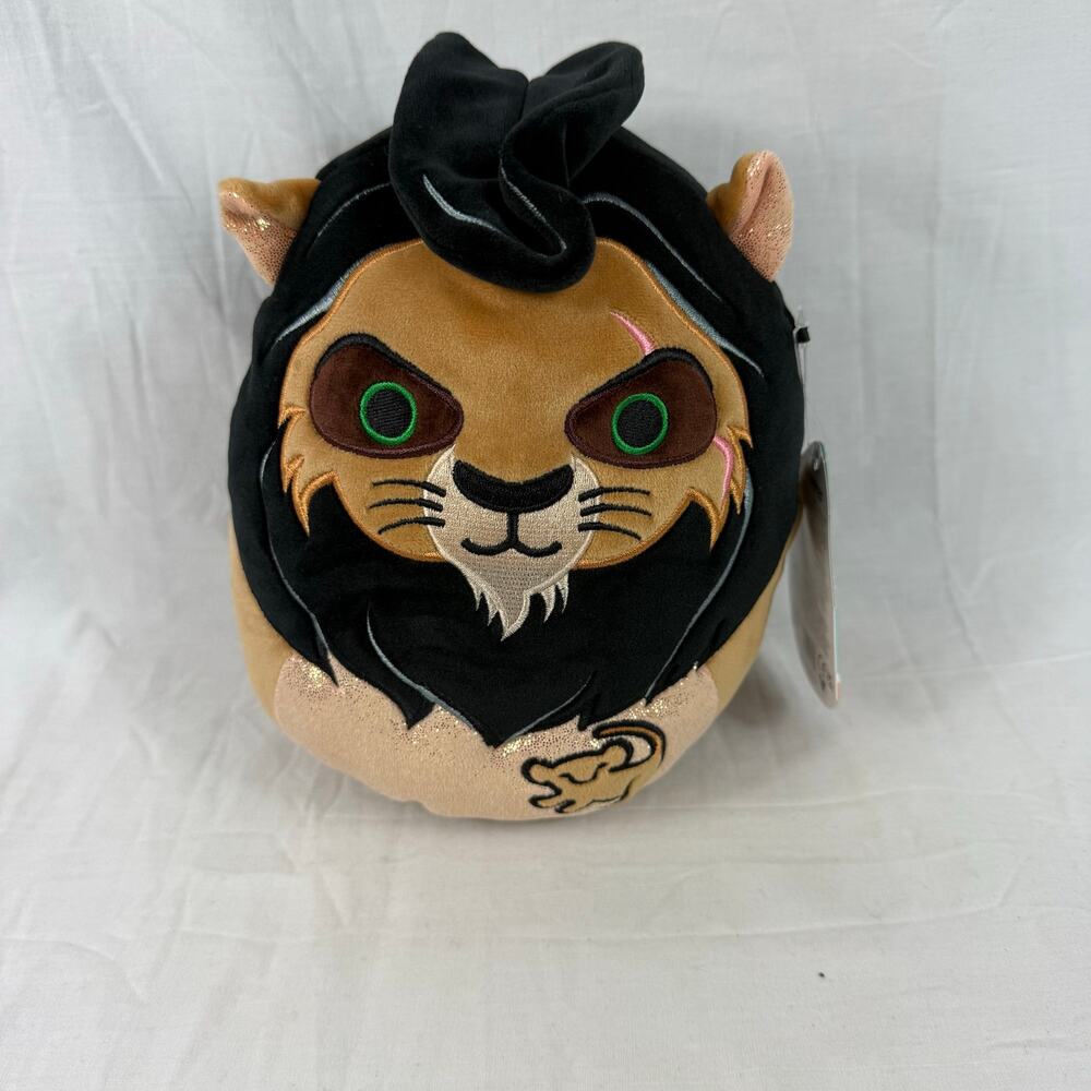 NWT Squishmallows Disney Plush 8” Scar Lion King Mufasa